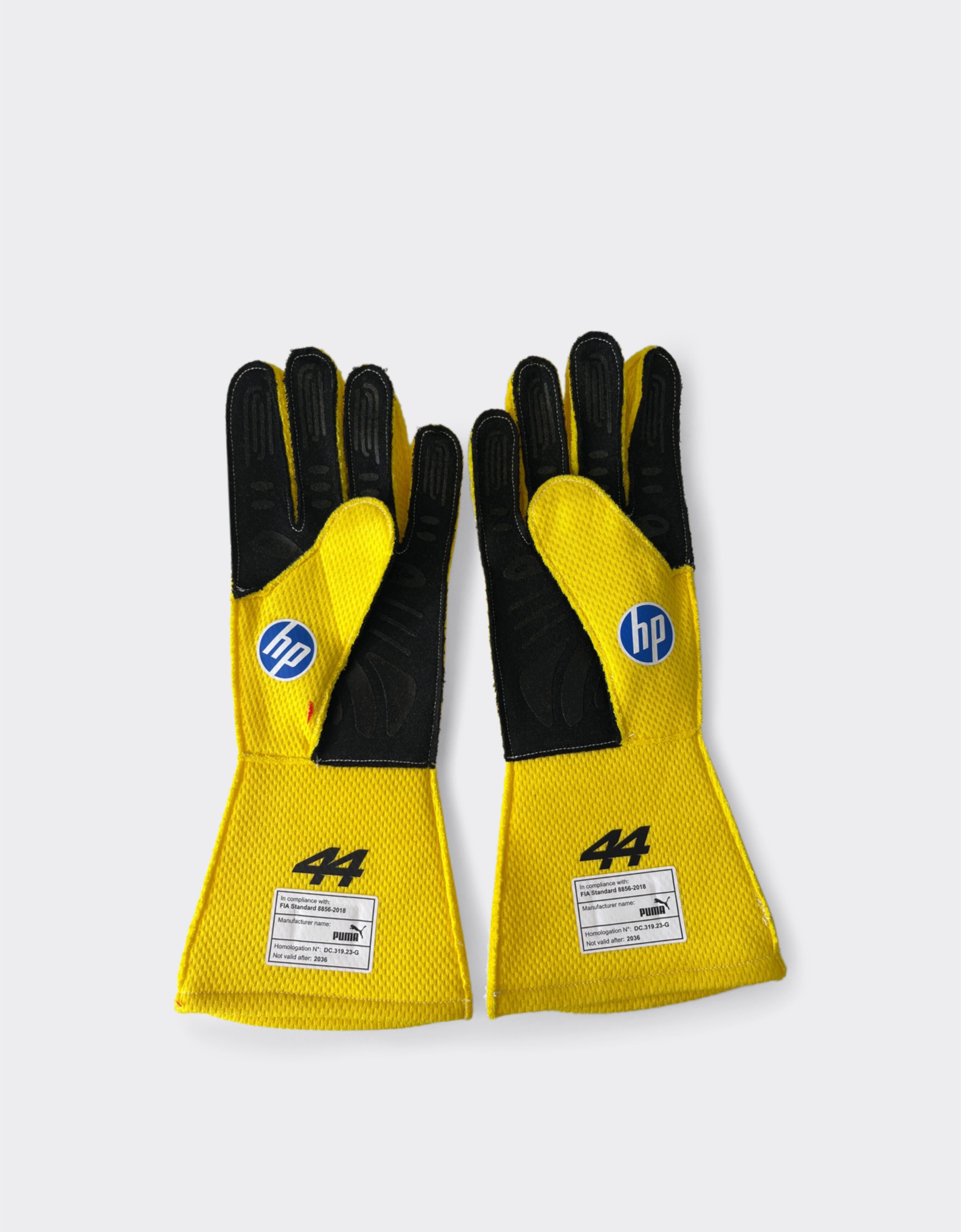 Ferrari Gants de course Hamilton Replica GP Silverstone 2026 Yellow LA0GL1084EXT0001f
