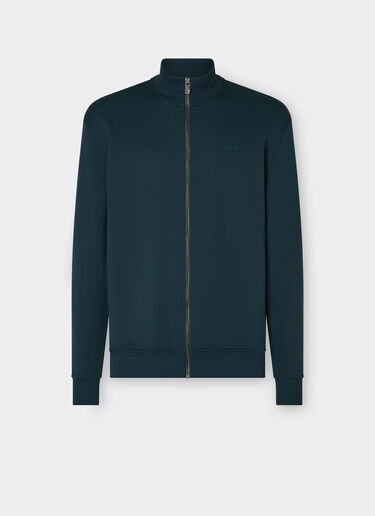 Ferrari Sweater in technical fabric with zip Army 21192f
