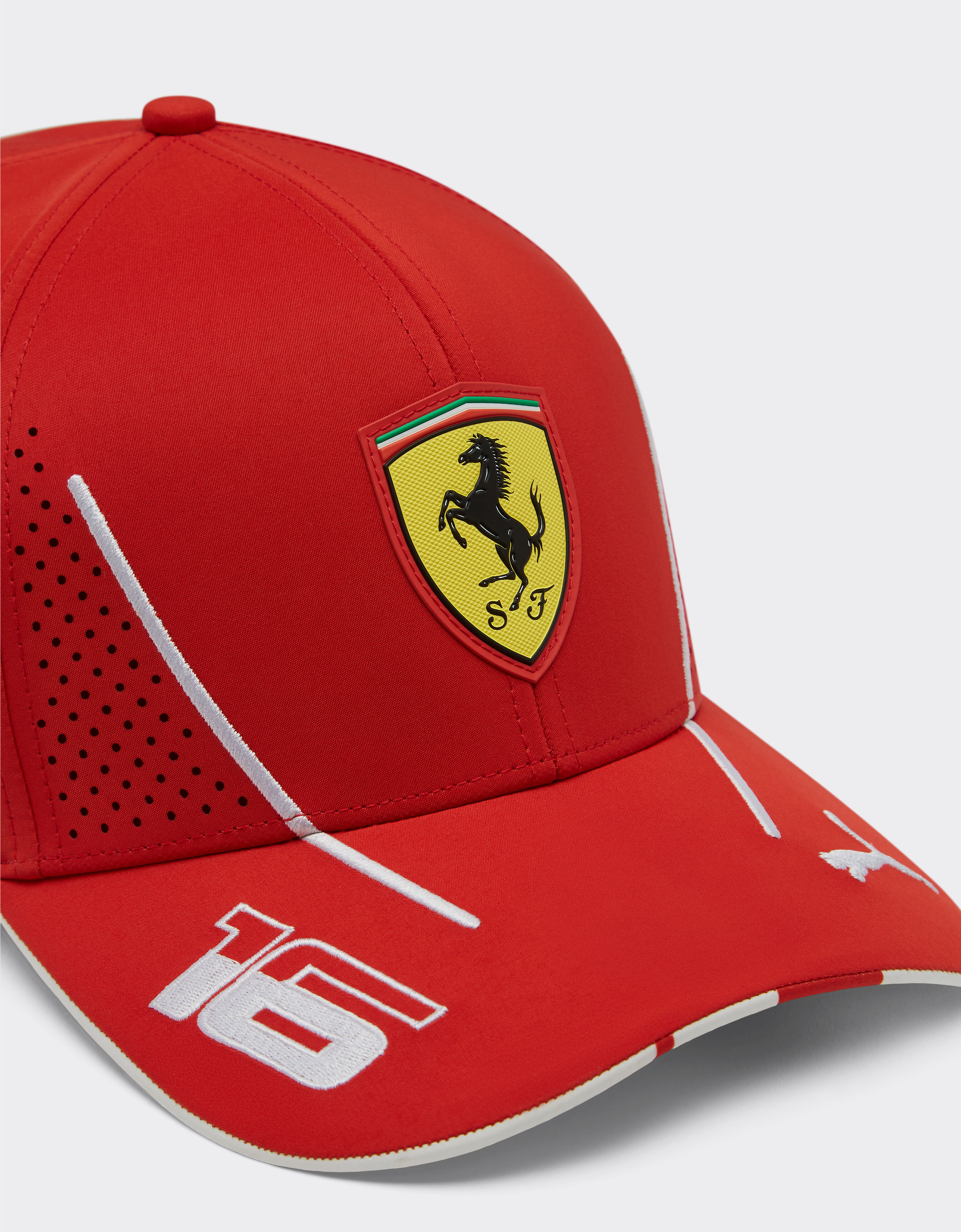 Ferrari 2024法拉利车队 Team Replica Leclerc 帽子 Rosso Corsa 红色 F1135f
