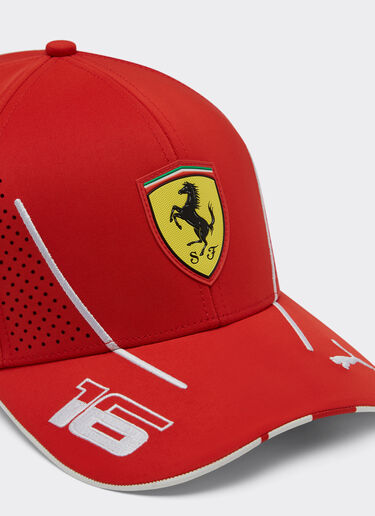 Ferrari 2024 Scuderia Ferrari Team Replica Leclerc hat Rosso Corsa F1135f