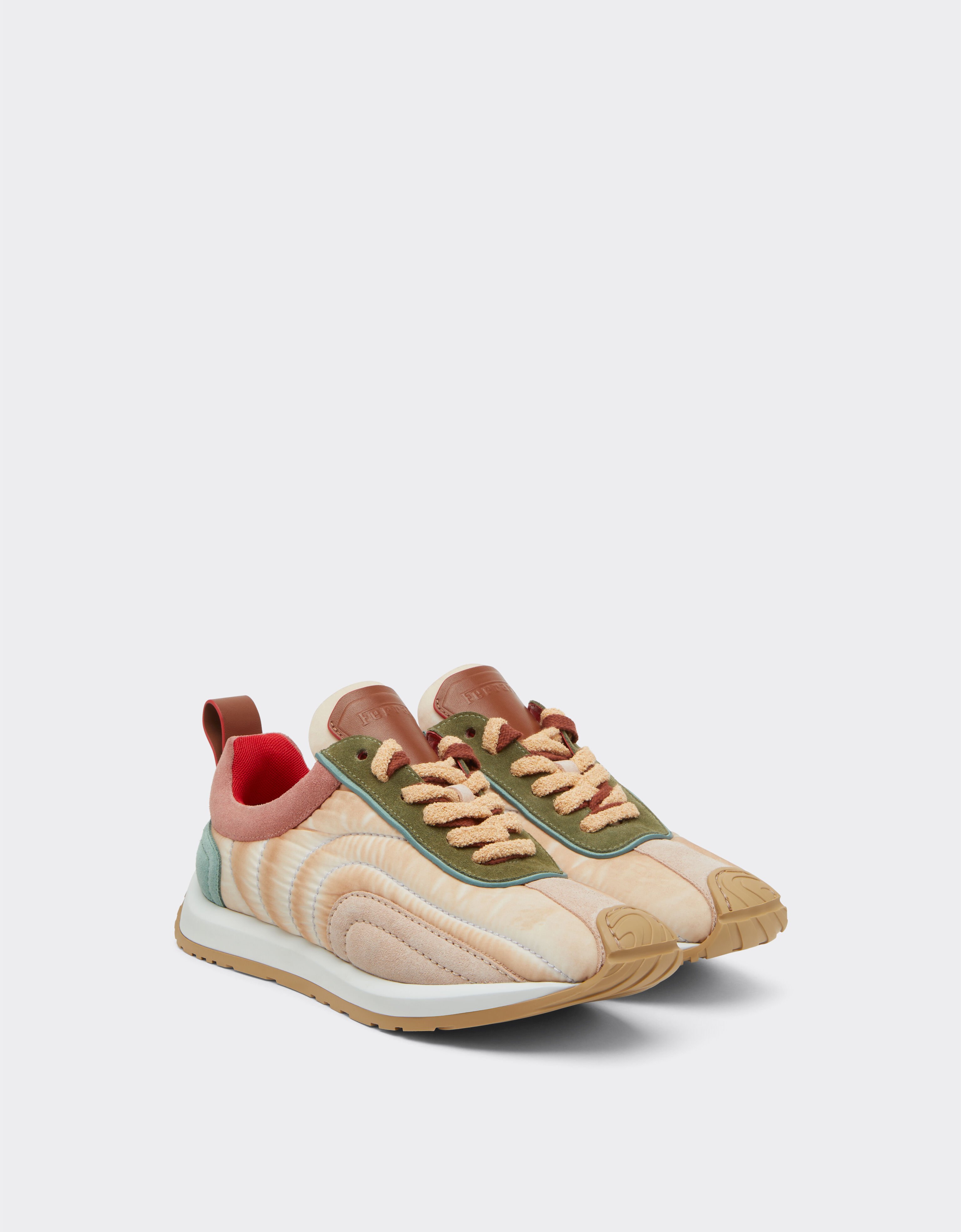 Ferrari Suede, nappa and nylon sneakers Powder Pink 50765f