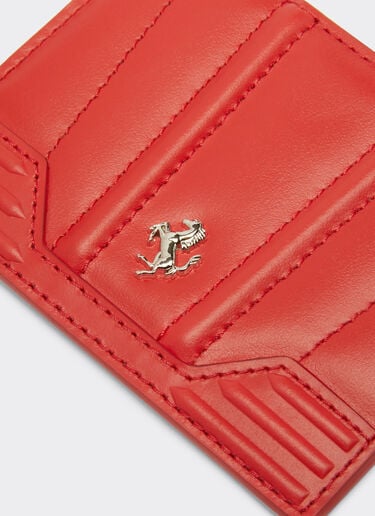 GT Ferrari leather card holder with livery motif Ferrari GT Ferrari leather card holder with livery motif Rosso Dino 20604f