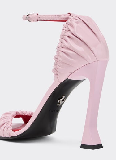 Patent leather high heel sandal with strap Ferrari Patent leather high heel sandal with strap Wisteria 22725f