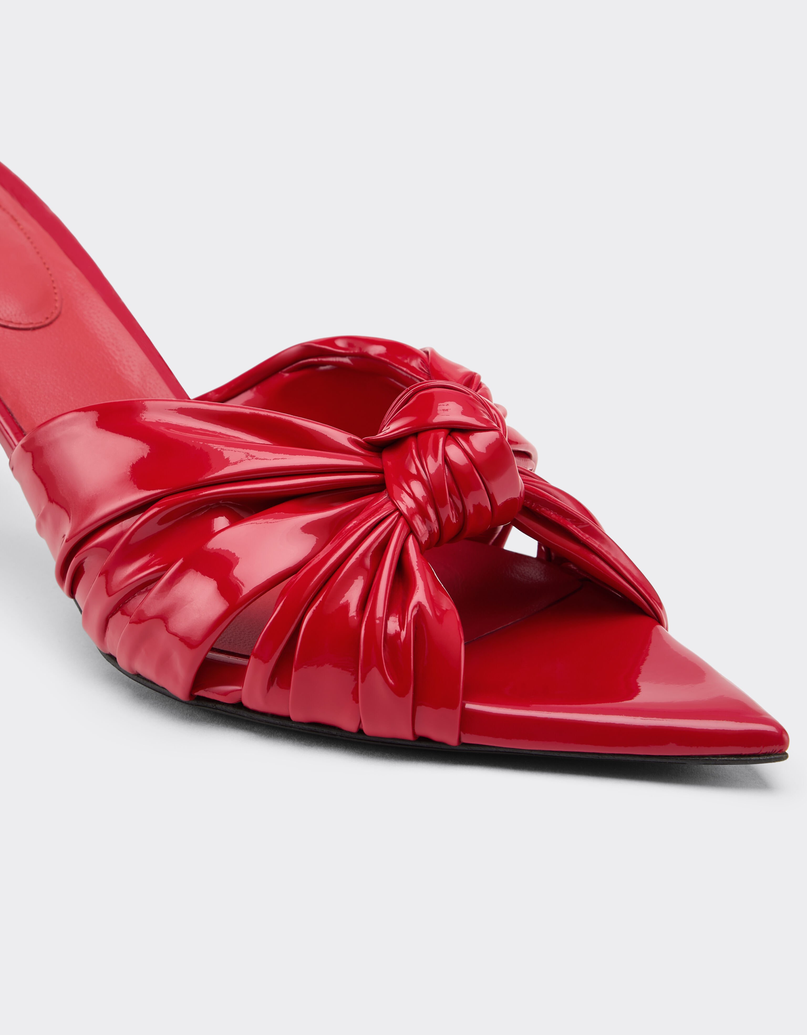 Ferrari Patent leather sandal with knotted design Racing red 49109f