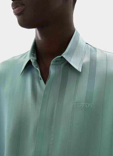 Peking Stripe Jacquard Shirt Ferrari Peking Stripe Jacquard Shirt Salvia CWMSH0021WAC0001f