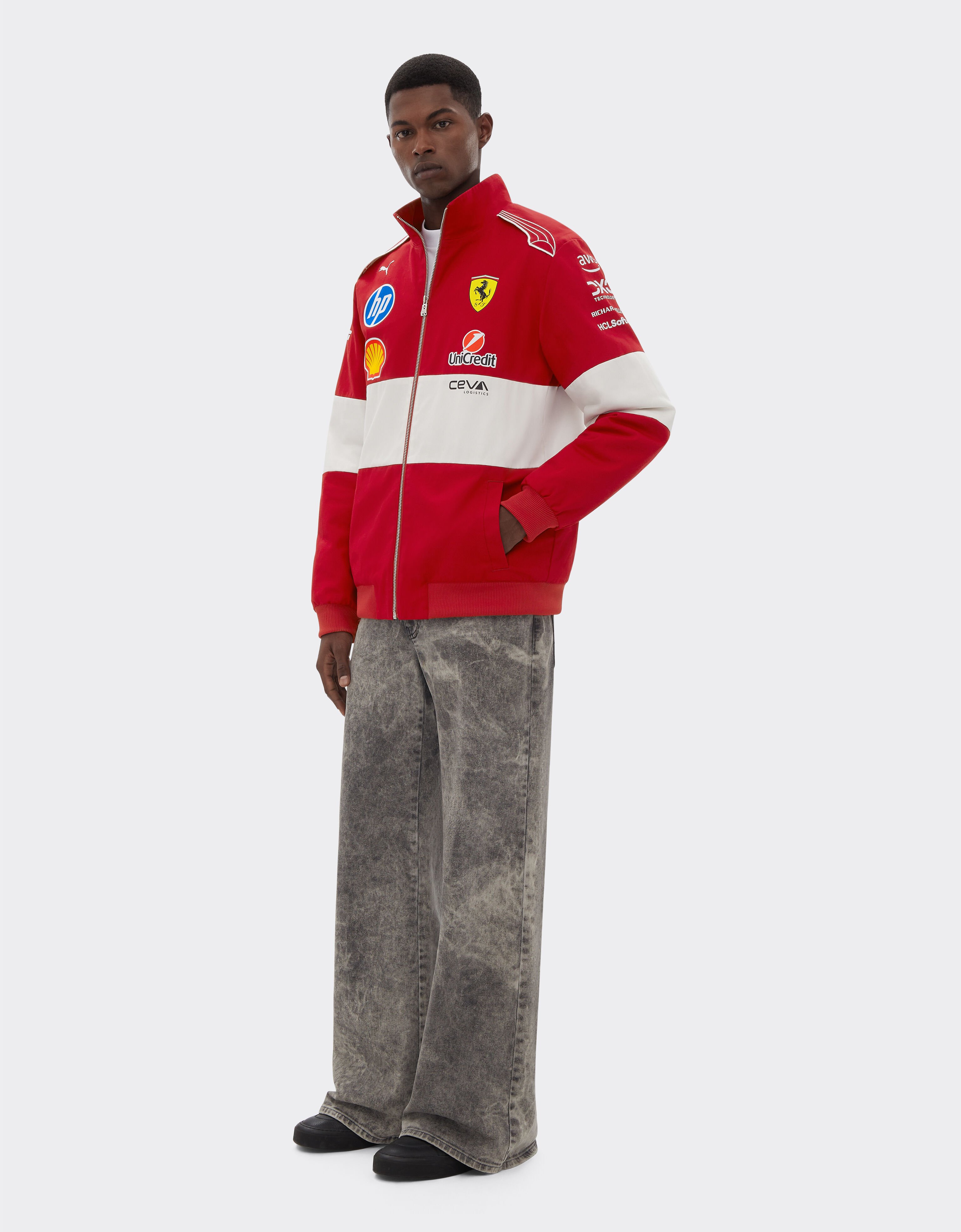 Ferrari Puma for Scuderia Ferrari HP 2025 Team jacket Red LA033f