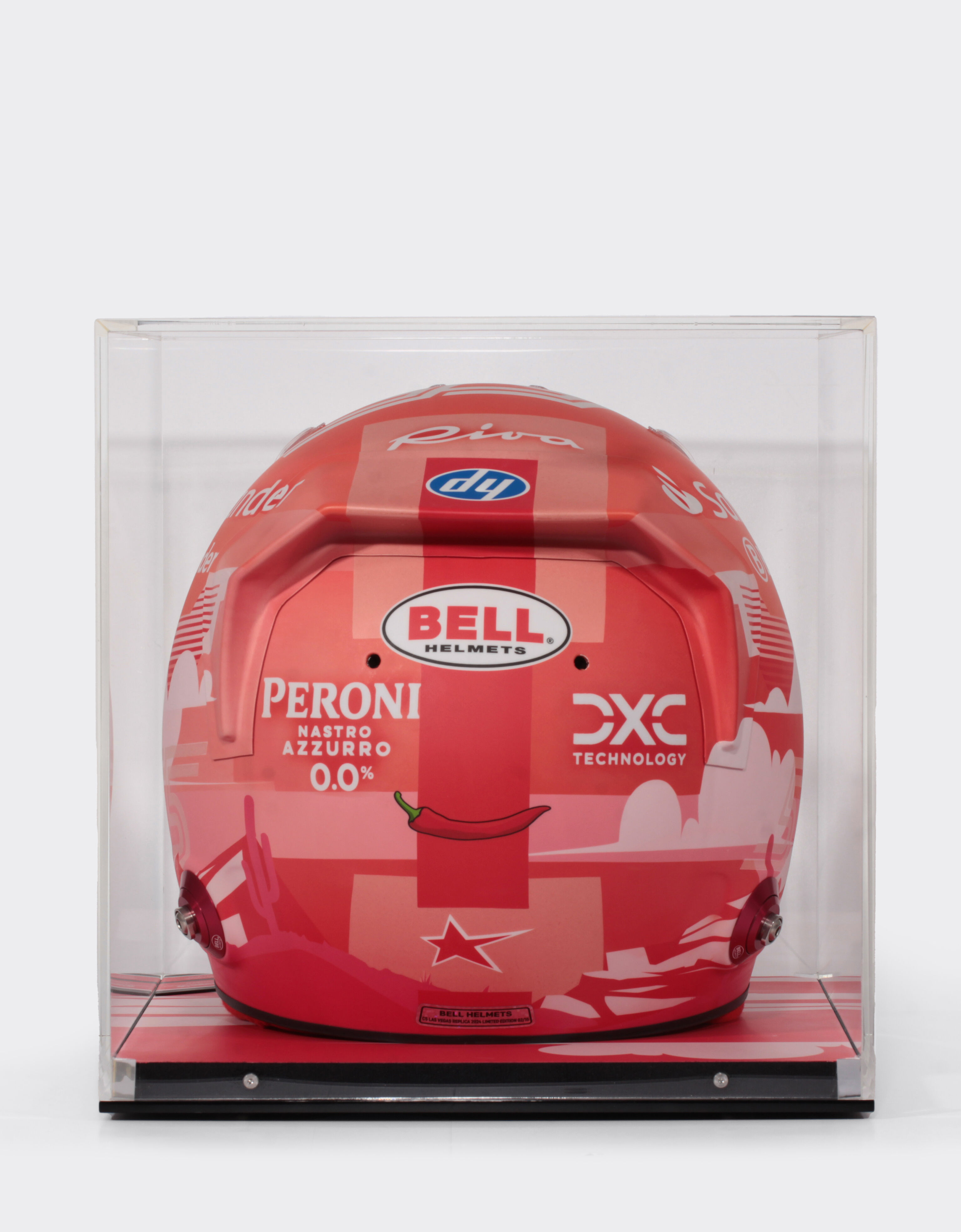 Ferrari Casque Carlos Sainz Las Vegas Special Edition 2024 à l'échelle 1:1 MULTICOLORE F1475f