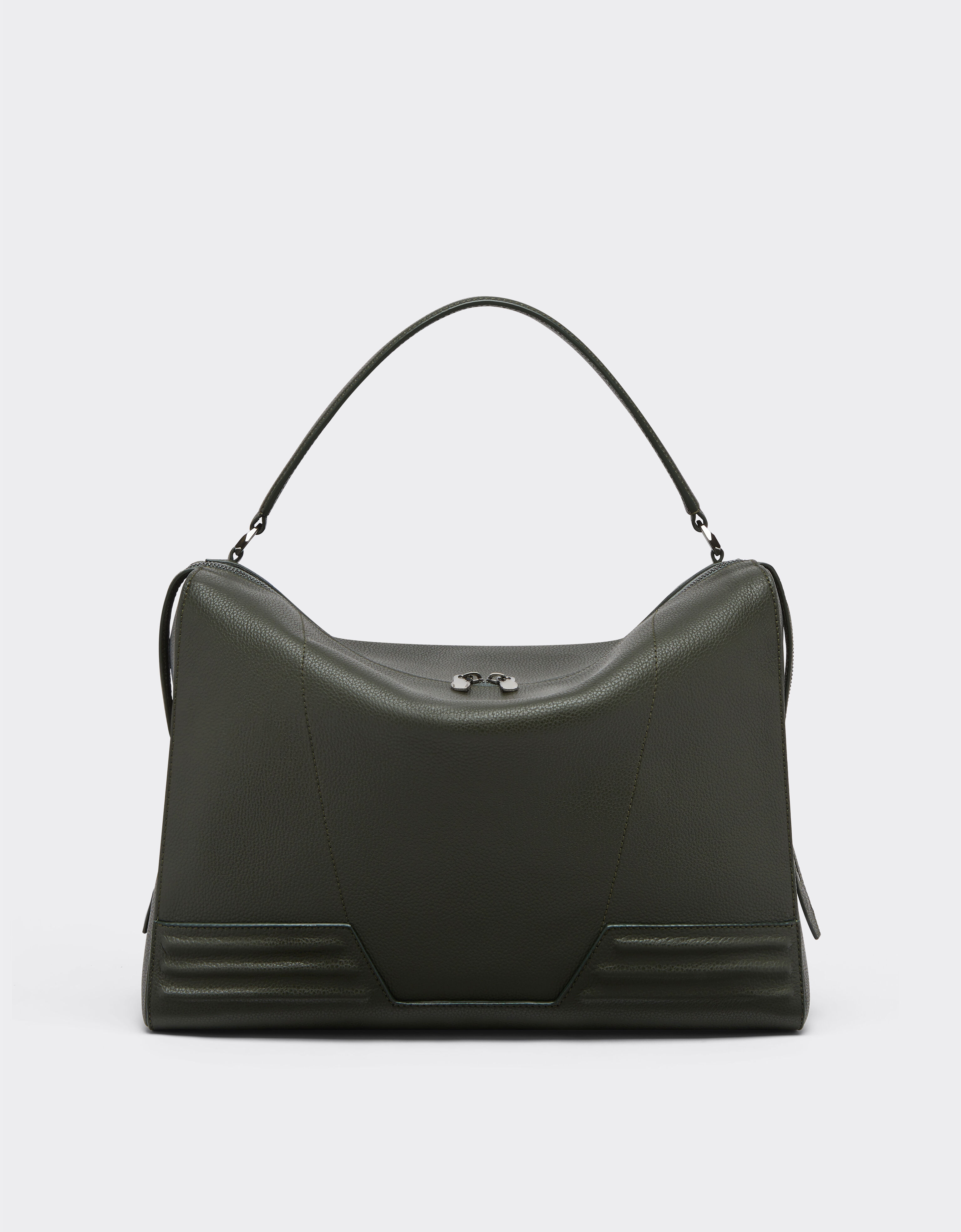 ${brand} Grained leather duffle bag ${colorDescription} ${masterID}