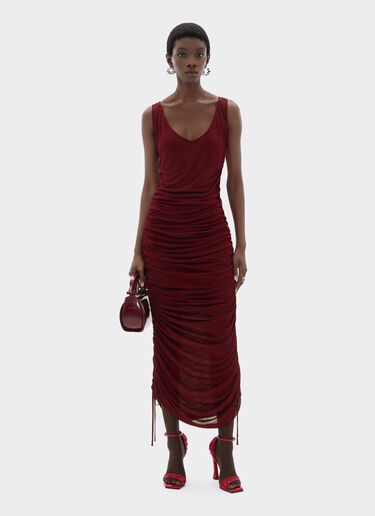 Ferrari Robe en jersey de viscose Cerise 22526f