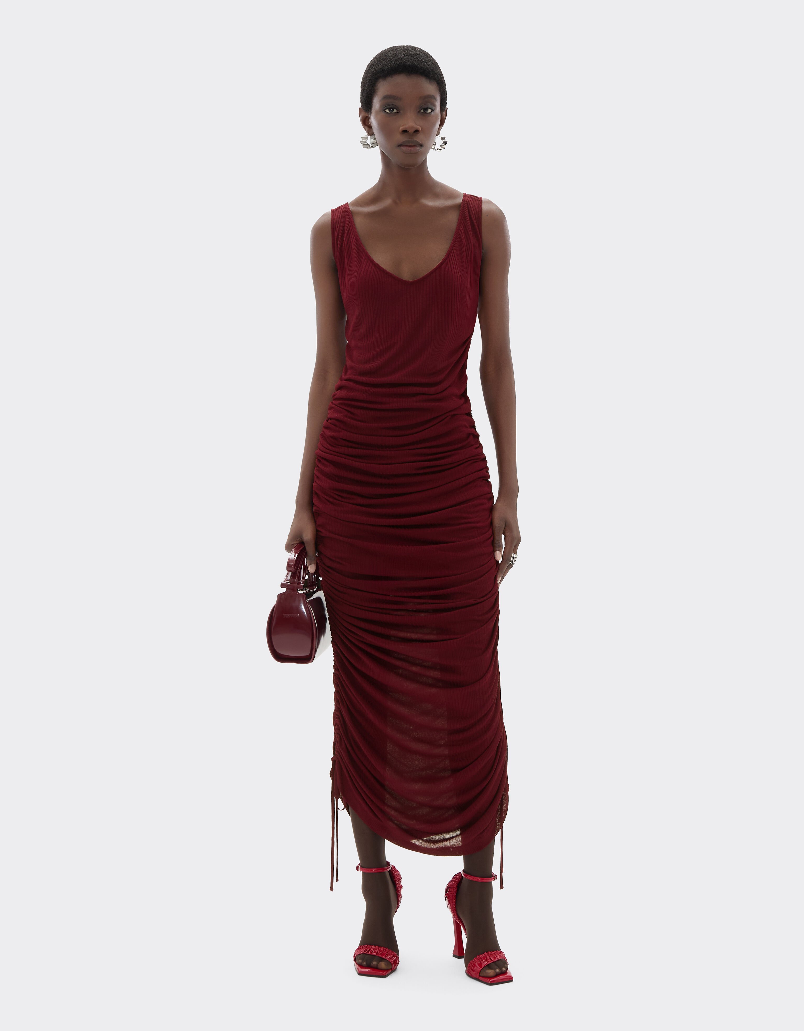 Ferrari Robe en jersey de viscose Cerise 22526f