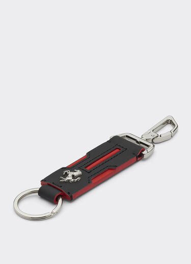Ferrari Second Life Schlüsselanhänger aus Leder Schwarz 47287f