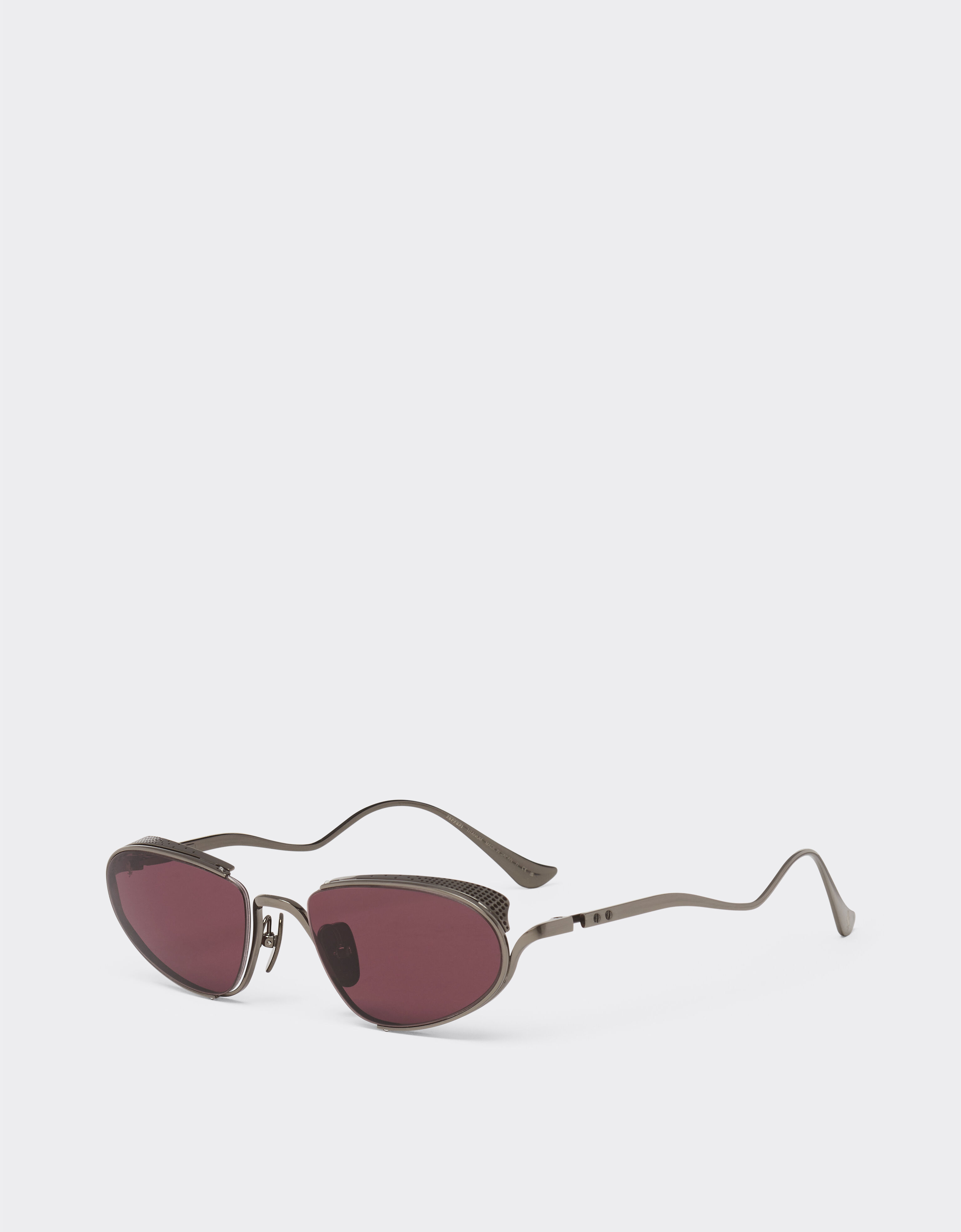 Ferrari Ferrari sunglasses in gunmetal grey titanium with exclusive Contrast Pro™ lenses Ingrid LA02Pf