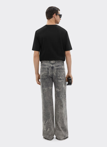 Ferrari Camiseta de algodón con logotipo Ferrari Negro 21163f