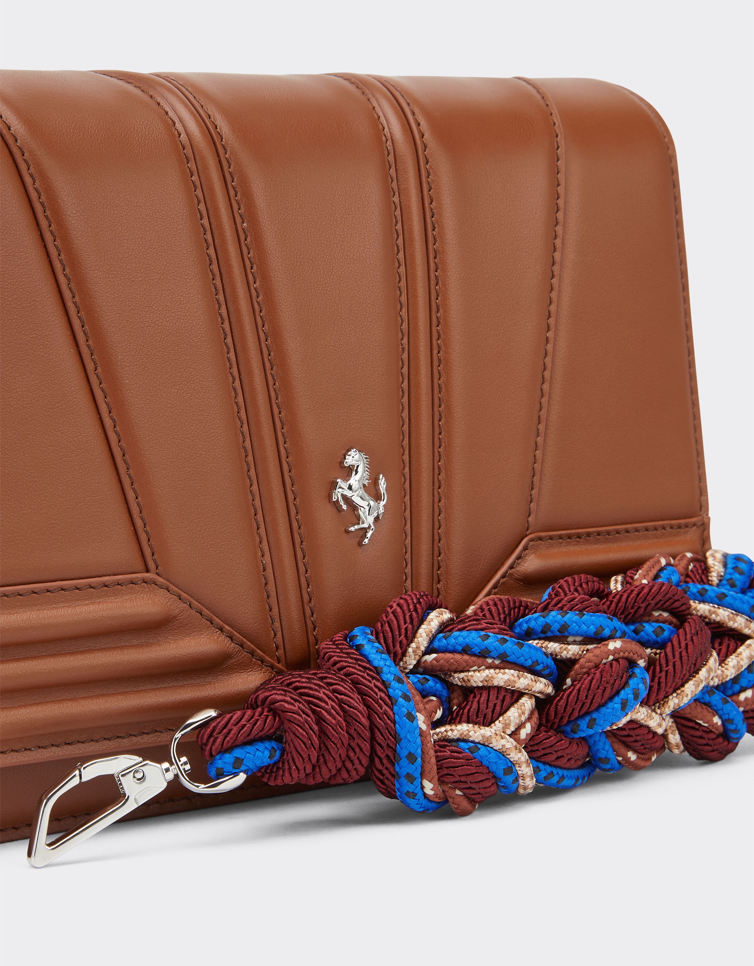Ferrari GT leather crossbody bag in Hide | Ferrari®