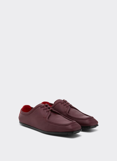 Ferrari Chaussure derby en cuir Acajou 49159f
