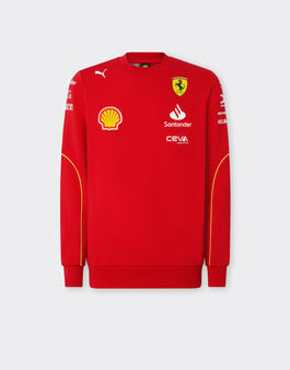 ${brand} 2024 Scuderia Ferrari Team Replica sweatshirt ${colorDescription} ${masterID}