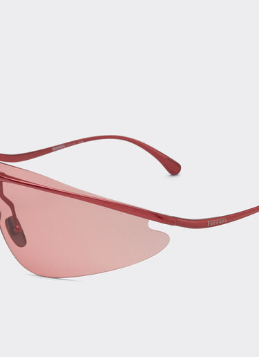 Ferrari Lunettes de soleil Ferrari en métal rouge avec monture rouge Rouge F1529f
