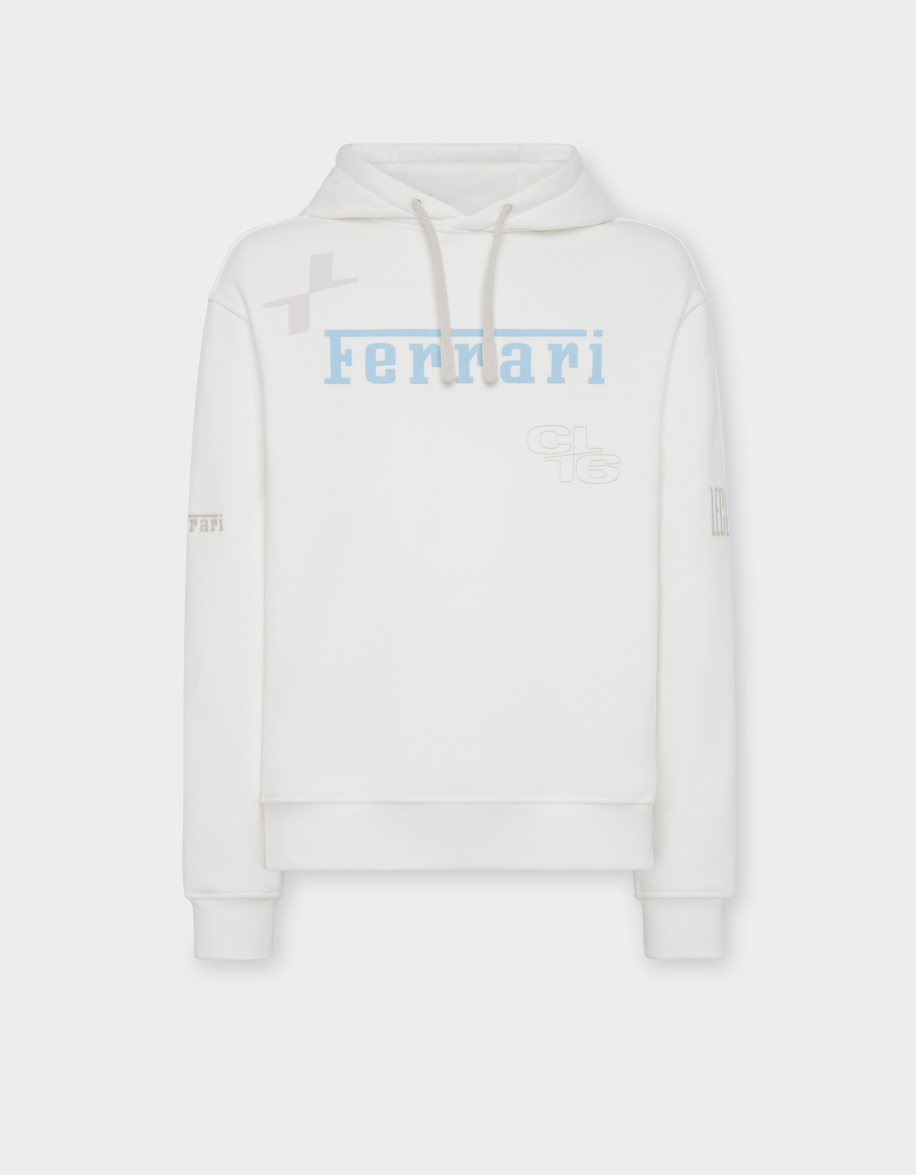 Ferrari Sweat à capuche Ferrari x Charles Leclerc Blanc optique 49124f