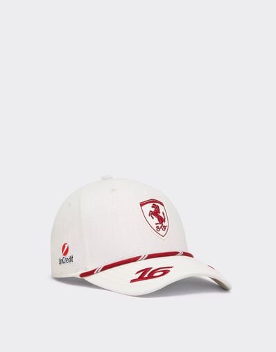 Ferrari Leclerc Replica Baseball Cap for the 2026 Monaco Grand Prix Bianco LA0CP1148EXT0001f