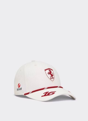 Casquette de baseball Replica Leclerc pour le GP de Monaco 2026 Ferrari Casquette de baseball Replica Leclerc pour le GP de Monaco 2026 Bianco LA0CP1148EXT0001f