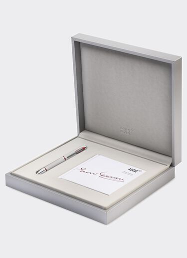 Ferrari Pluma estilográfica Montblanc Grandes Personalidades Enzo Ferrari Edición Limitada 1898 Plata F0428f