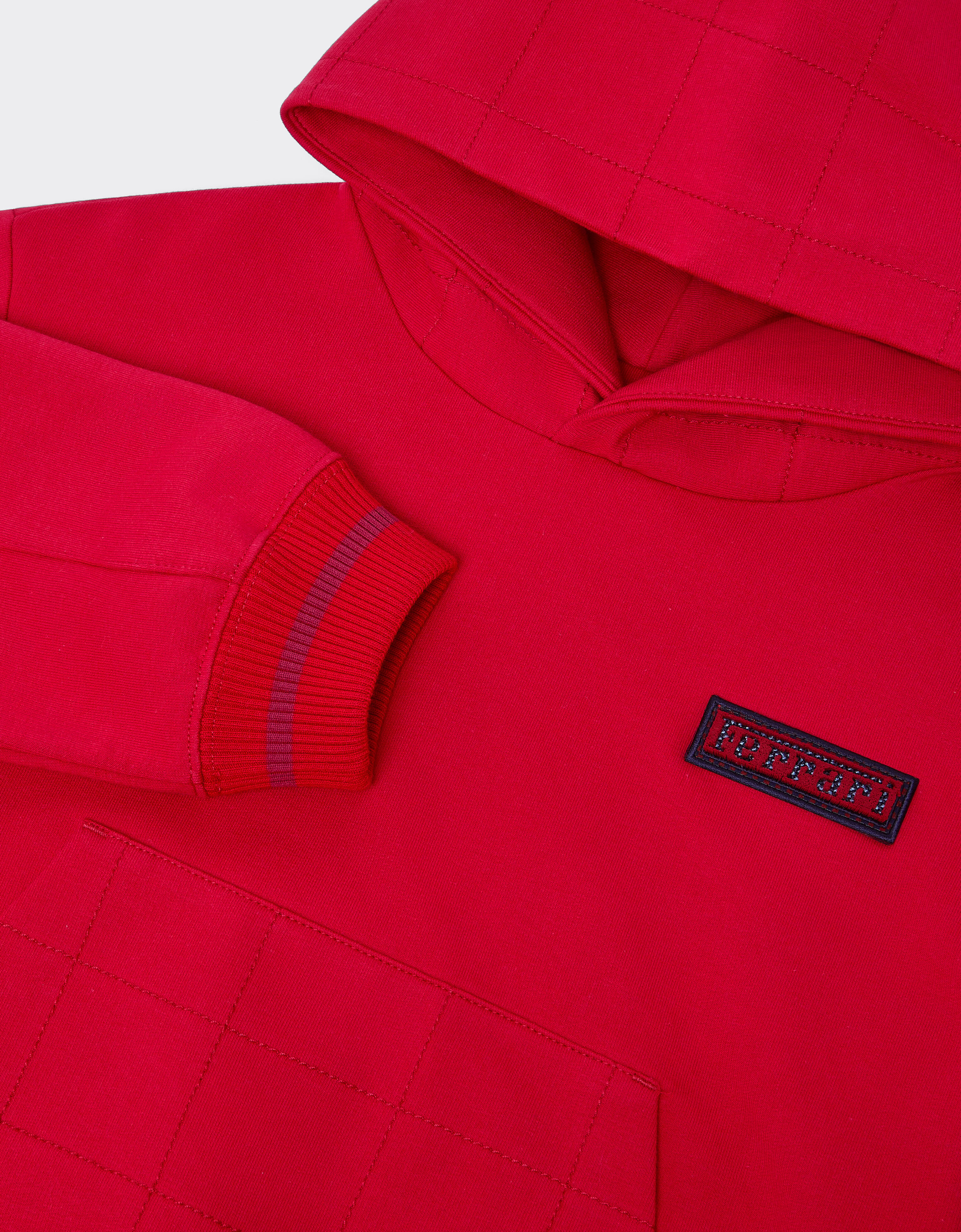 Cotton hooded sweatshirt Ferrari Cotton hooded sweatshirt Racing red 50143fK