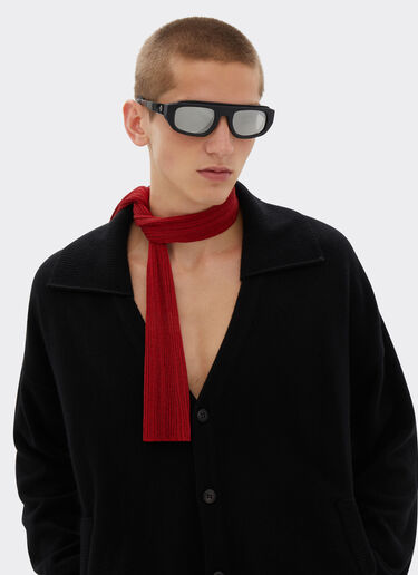 Ferrari Viscose and lurex Shelley scarf Rosso Dino 21946f