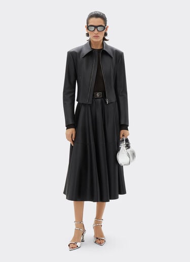 Veste motard en cuir nappa Ferrari Veste motard en cuir nappa Noir 21644f