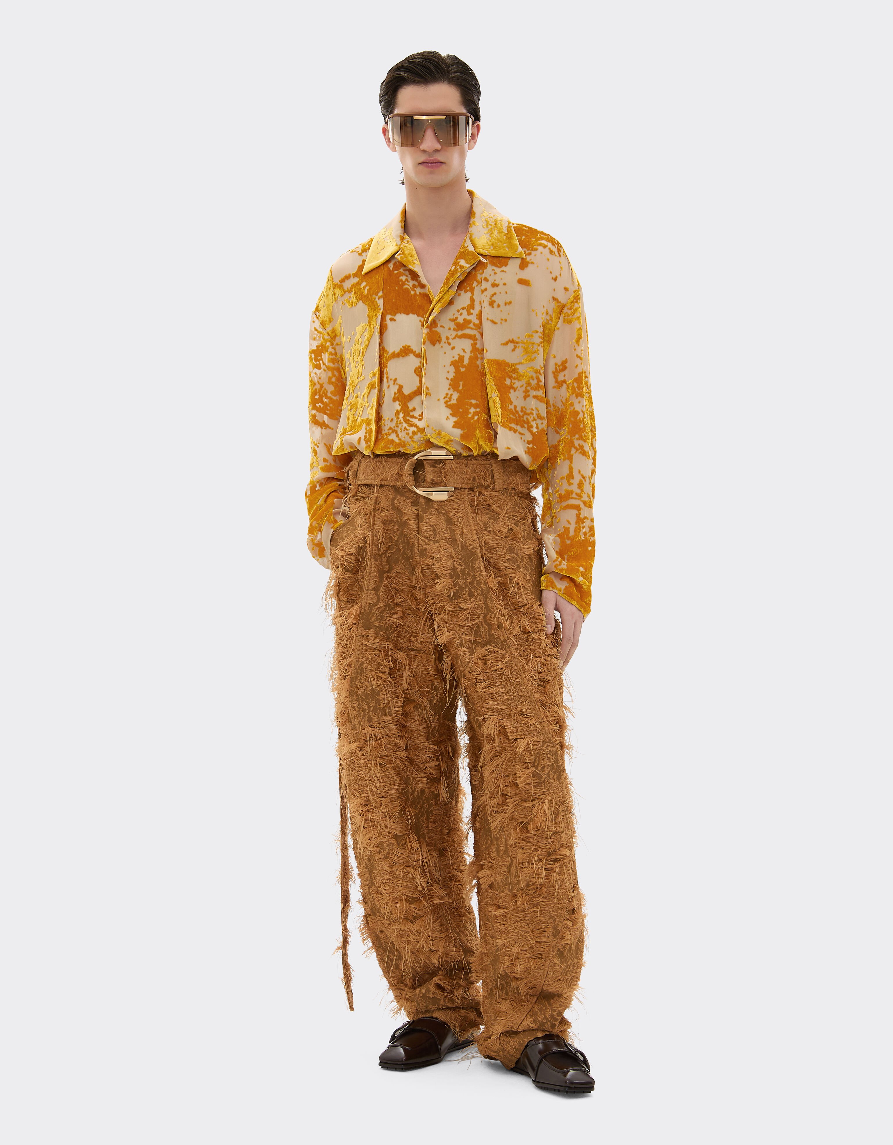Ferrari Trousers in fil coupé Camel 49836f