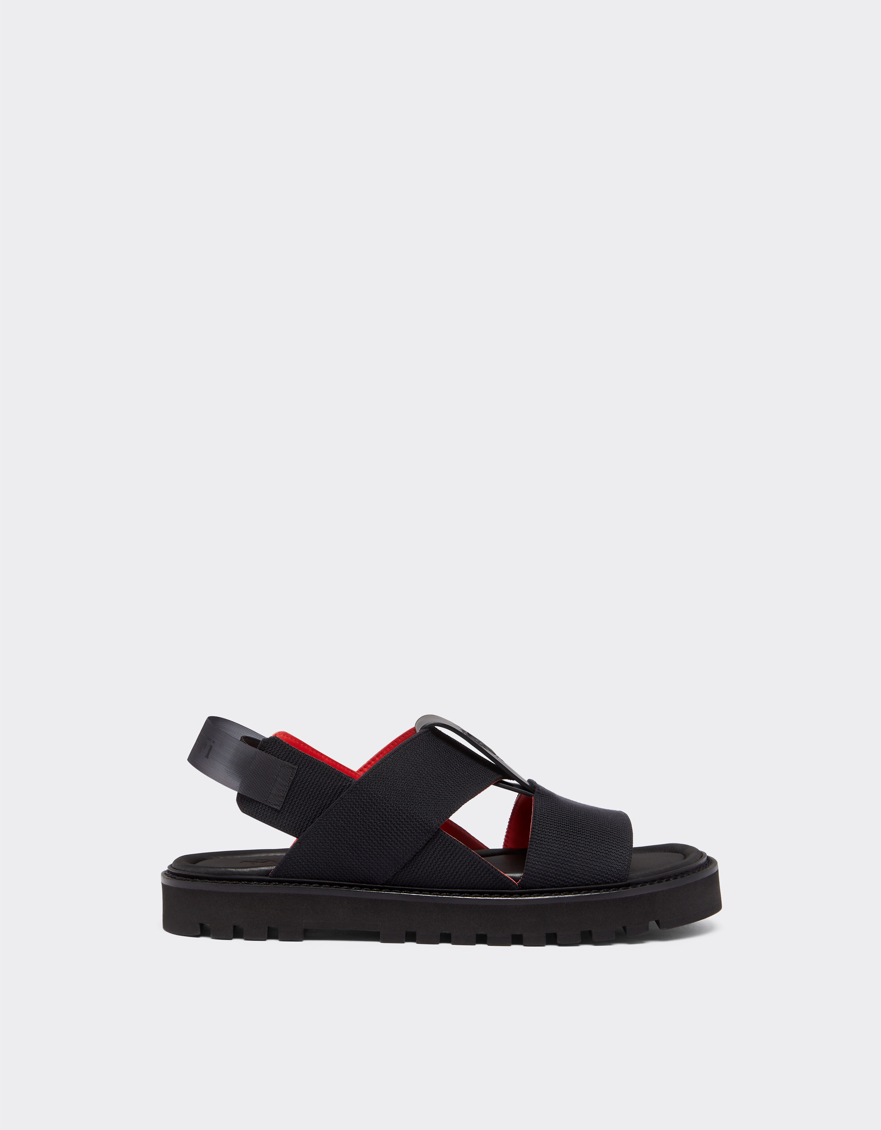 ${brand} Sandals in leather and elasticated mesh ${colorDescription} ${masterID}