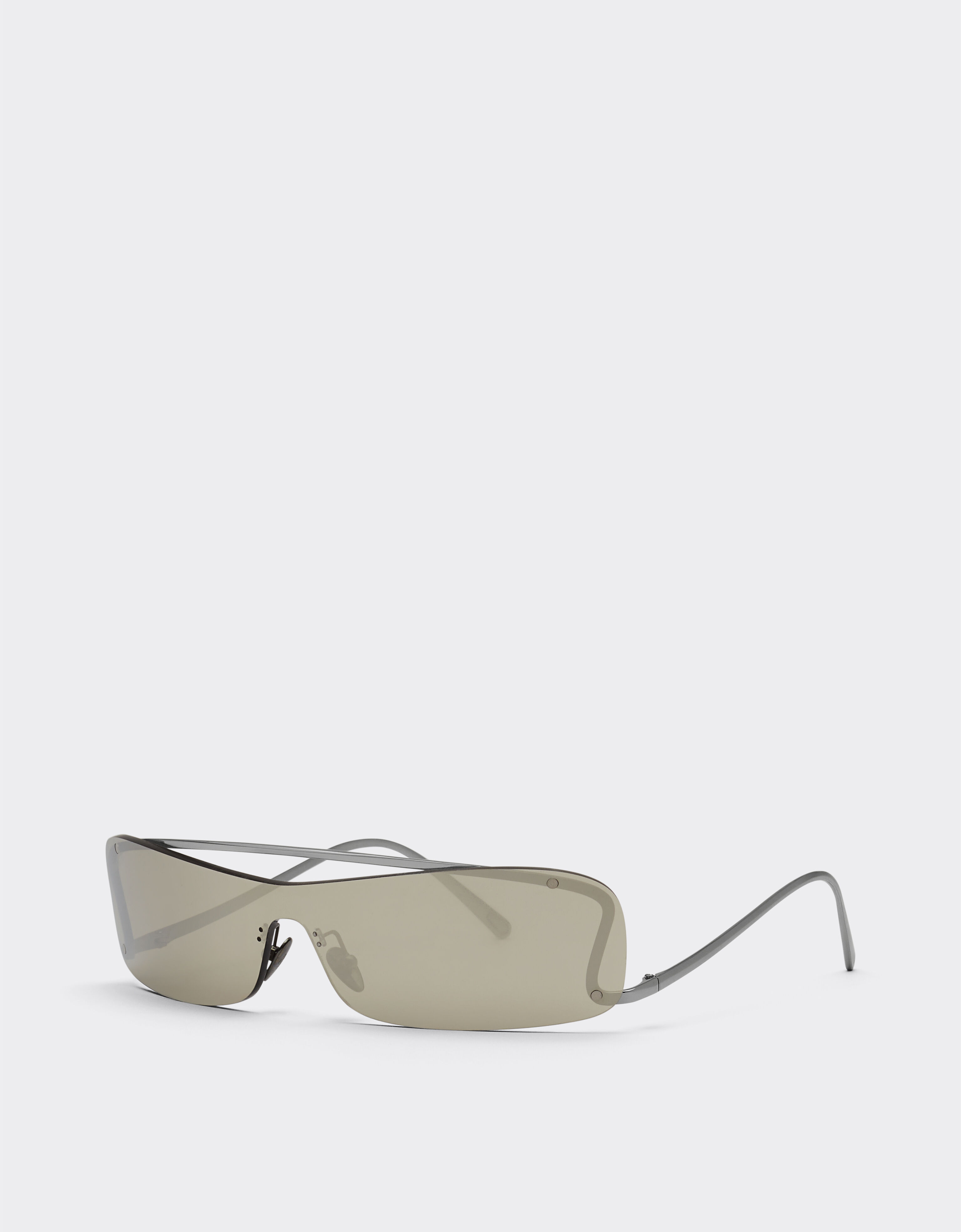 Ferrari Ferrari Sonnenbrille mit grauen, silberfarben verspiegelten Gläsern Silber F1007f