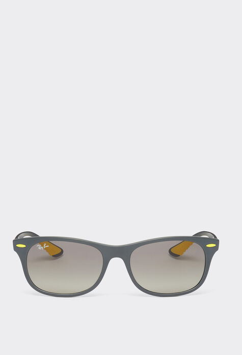 Ferrari Ray-Ban for Scuderia Ferrari 0RB4607M grey sunglasses with gradient grey lenses Optical White F1258f