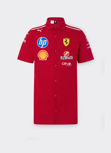 Ferrari Puma for Scuderia Ferrari HP 2025 Team shirt Cherry LA01Zf