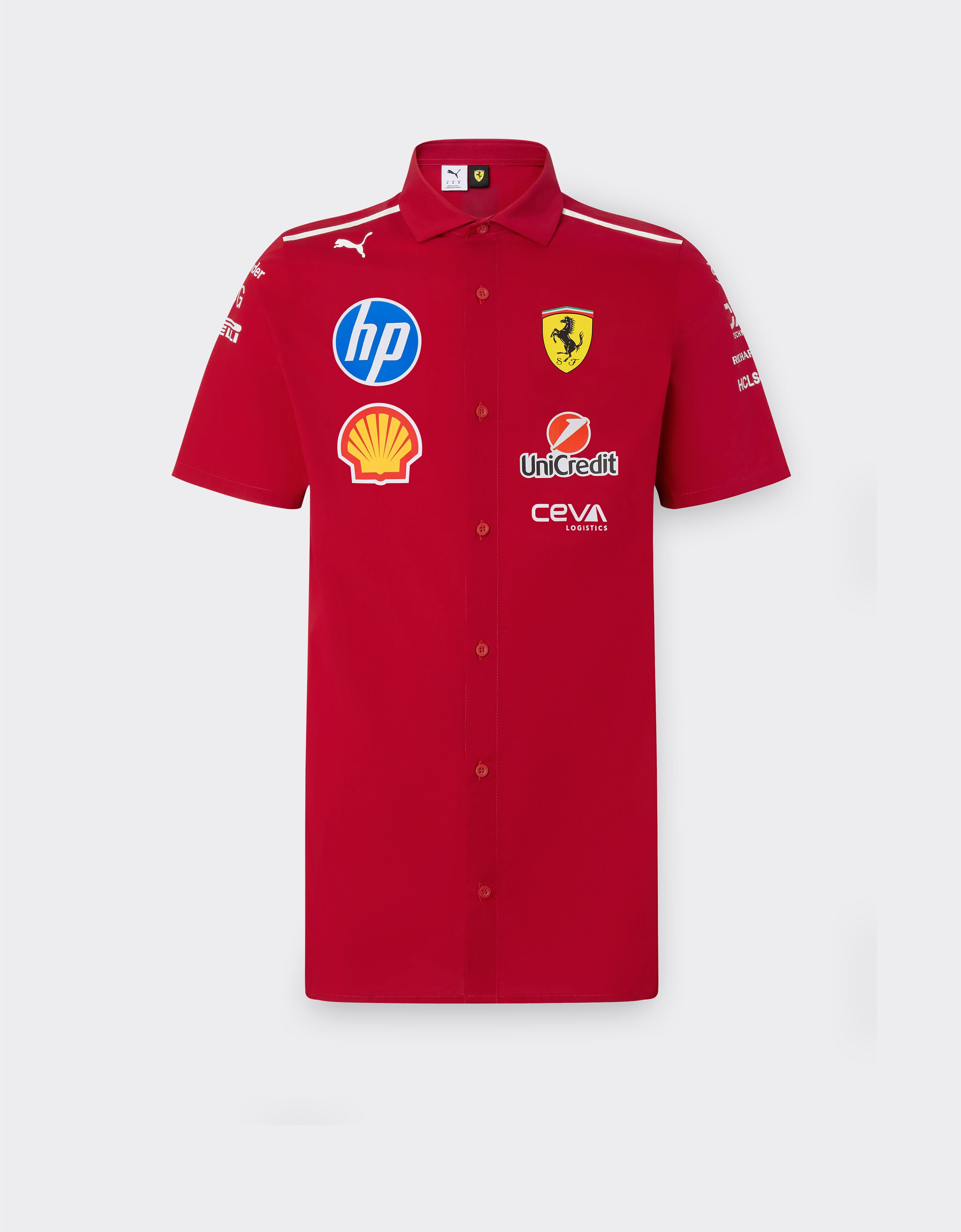 Ferrari Puma for Scuderia Ferrari HP 2025 Team shirt Cherry LA01Zf