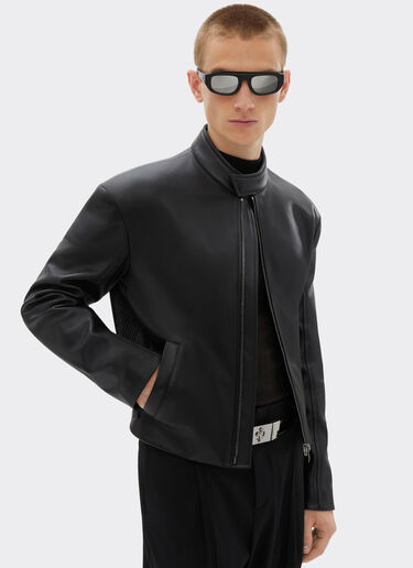 Ferrari Biker jacket in nappa leather Black 21639f