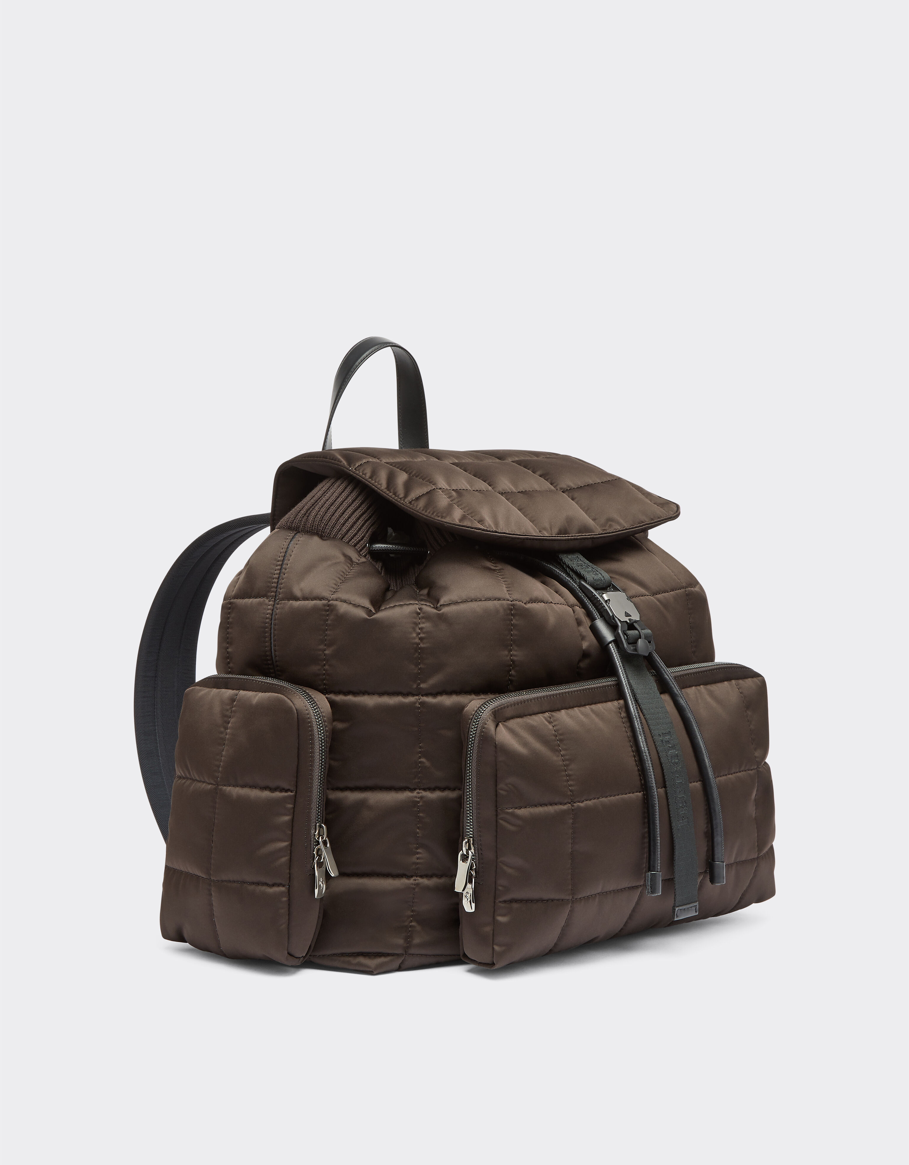 Econylon backpack in Dark Brown Ferrari®