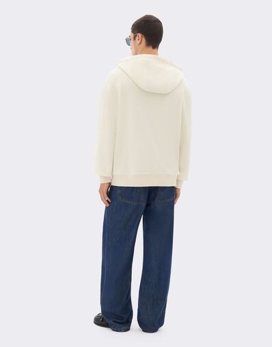 Ferrari Sudadera con capucha de felpa bouclé Avorio CJMSW0037JCO0054f