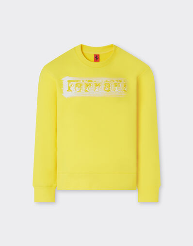 Ferrari Sudadera ligera con logotipo Ferrari Giallo Modena 22462fK