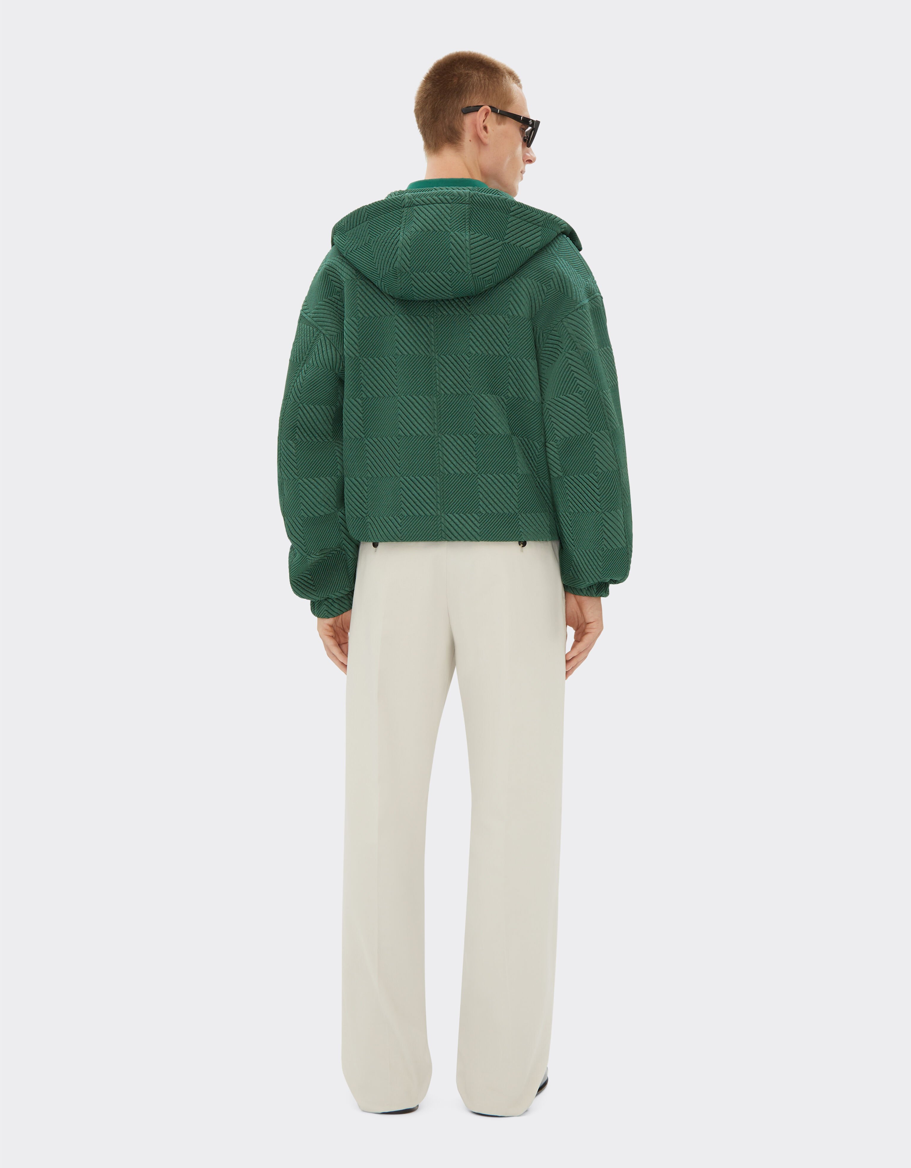 Ferrari Chaqueta bomber de punto con efecto 3D Verde Ficus 22076f