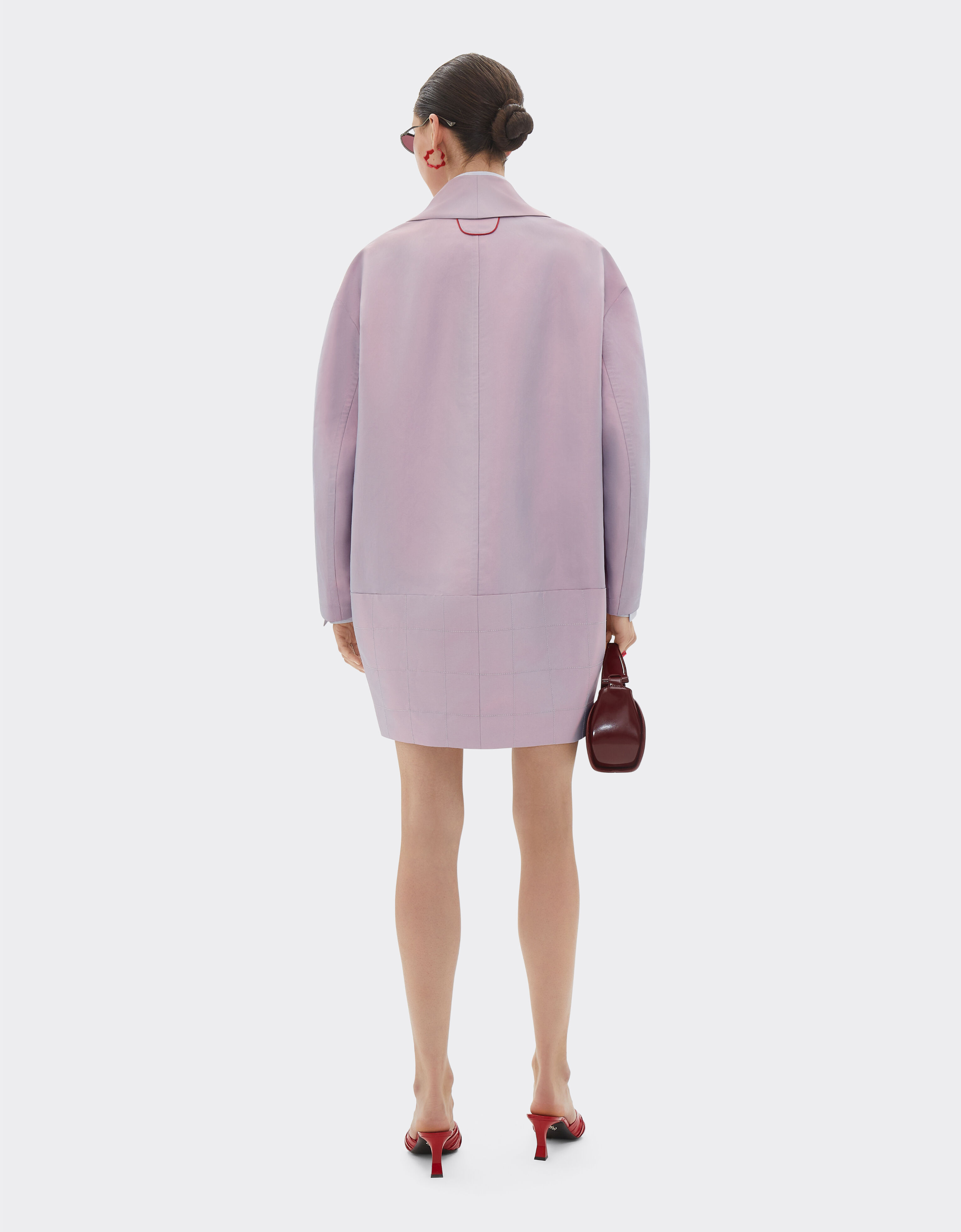 Ferrari Peacoat in iridescent nylon twill Wisteria 22438f