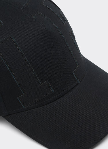 Ferrari Baseball cap with maxi Ferrari embroidery Black 21581f
