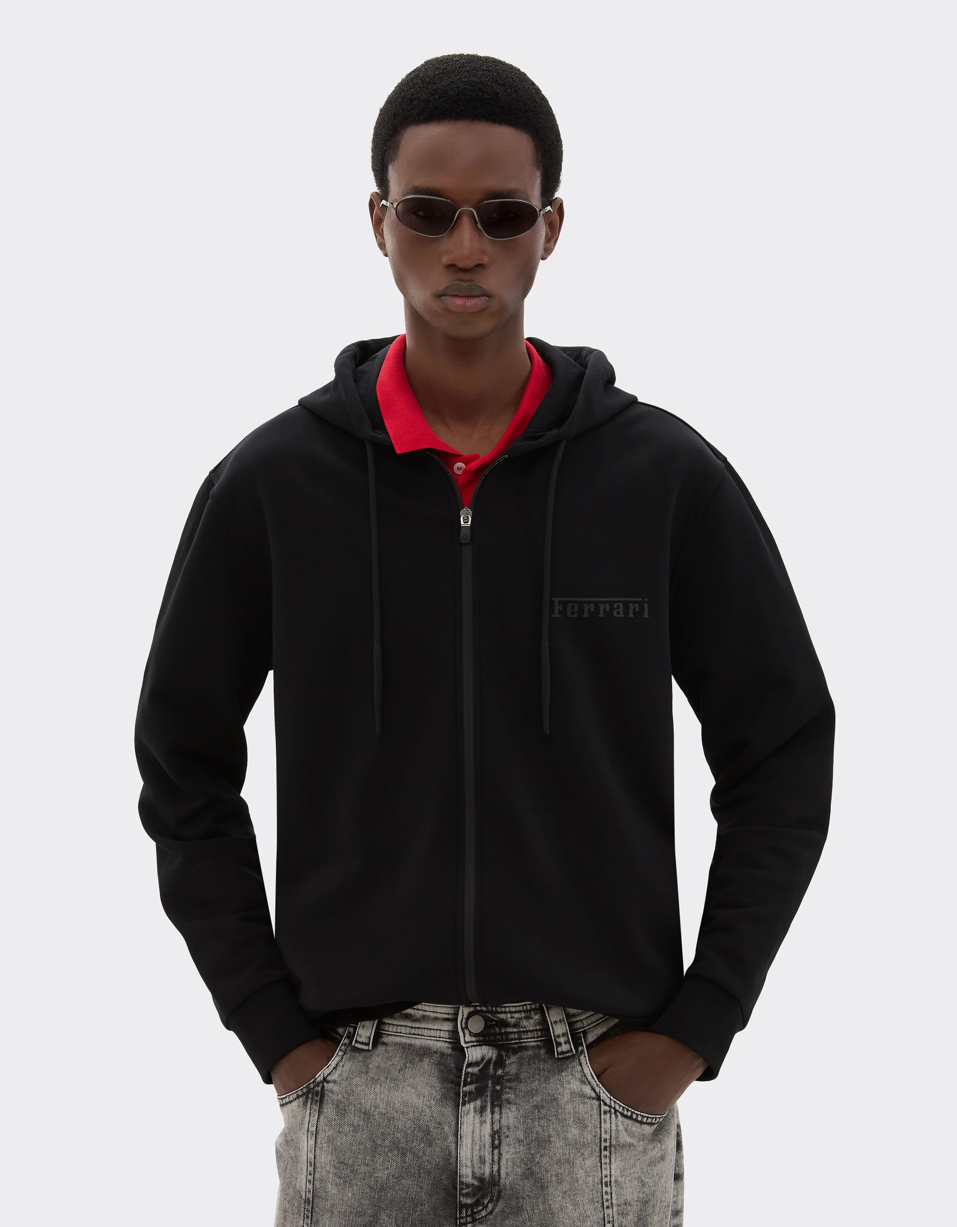 Ferrari Sudadera con capucha y logotipo Ferrari Negro 20452f