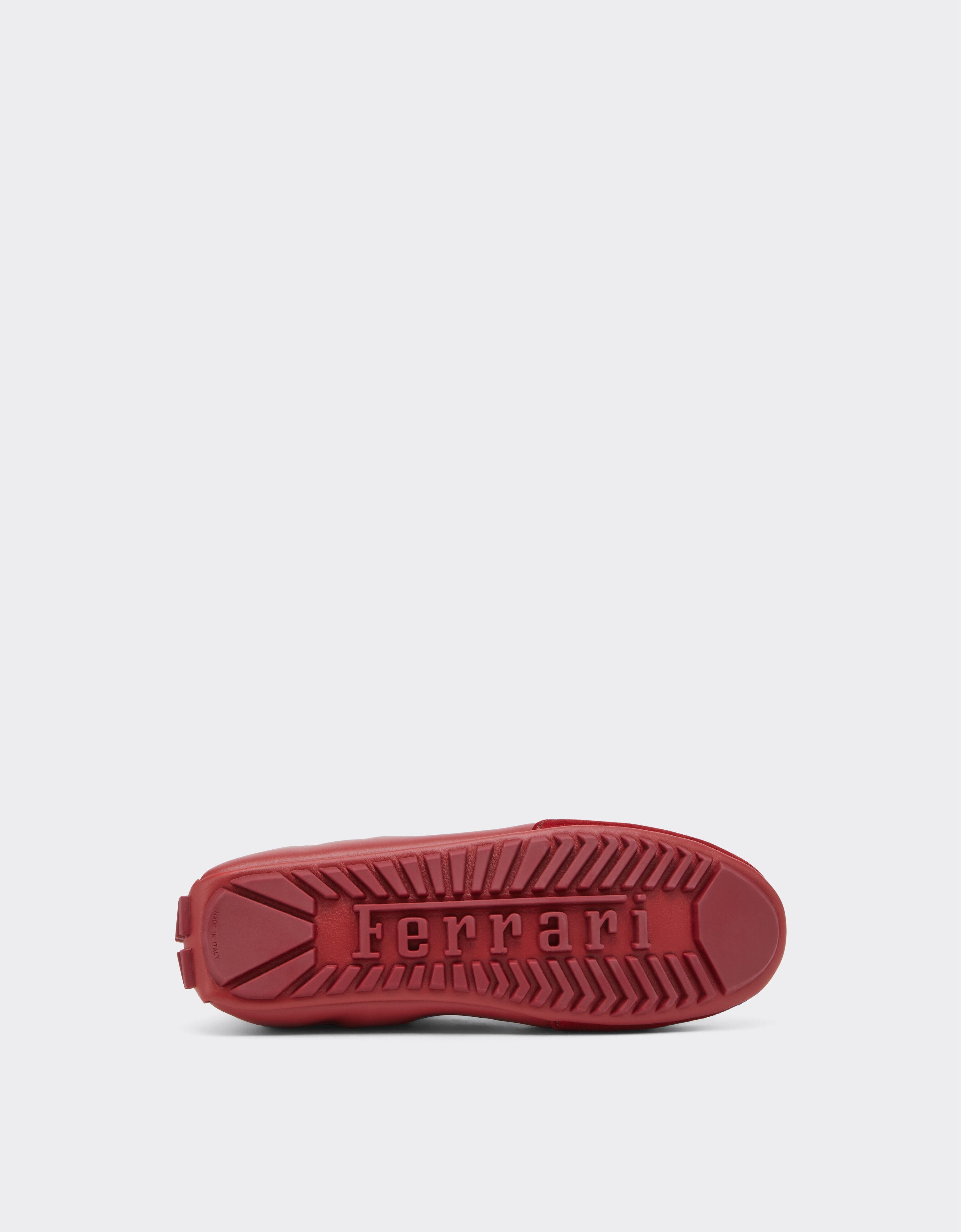 Ferrari Baskets driver en nylon, daim et cuir Maison Red 50769f