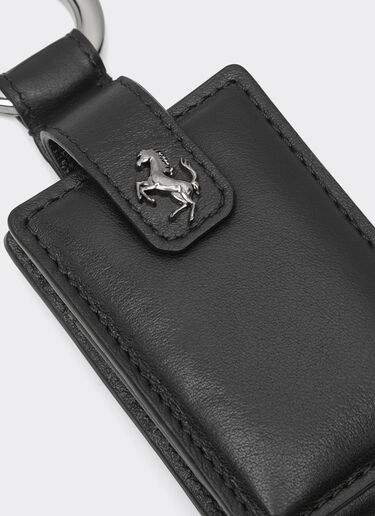 Ferrari Schlüsselanhänger aus Leder für Amulettschlüssel. Silber 21949f
