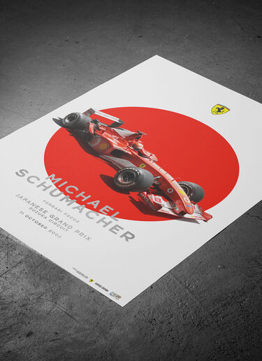 Poster ufficiale Ferrari F2002 Michael Schumacher GP Suzuka Ferrari Poster ufficiale Ferrari F2002 Michael Schumacher GP Suzuka Multicolore LE0P2793EXT0001f