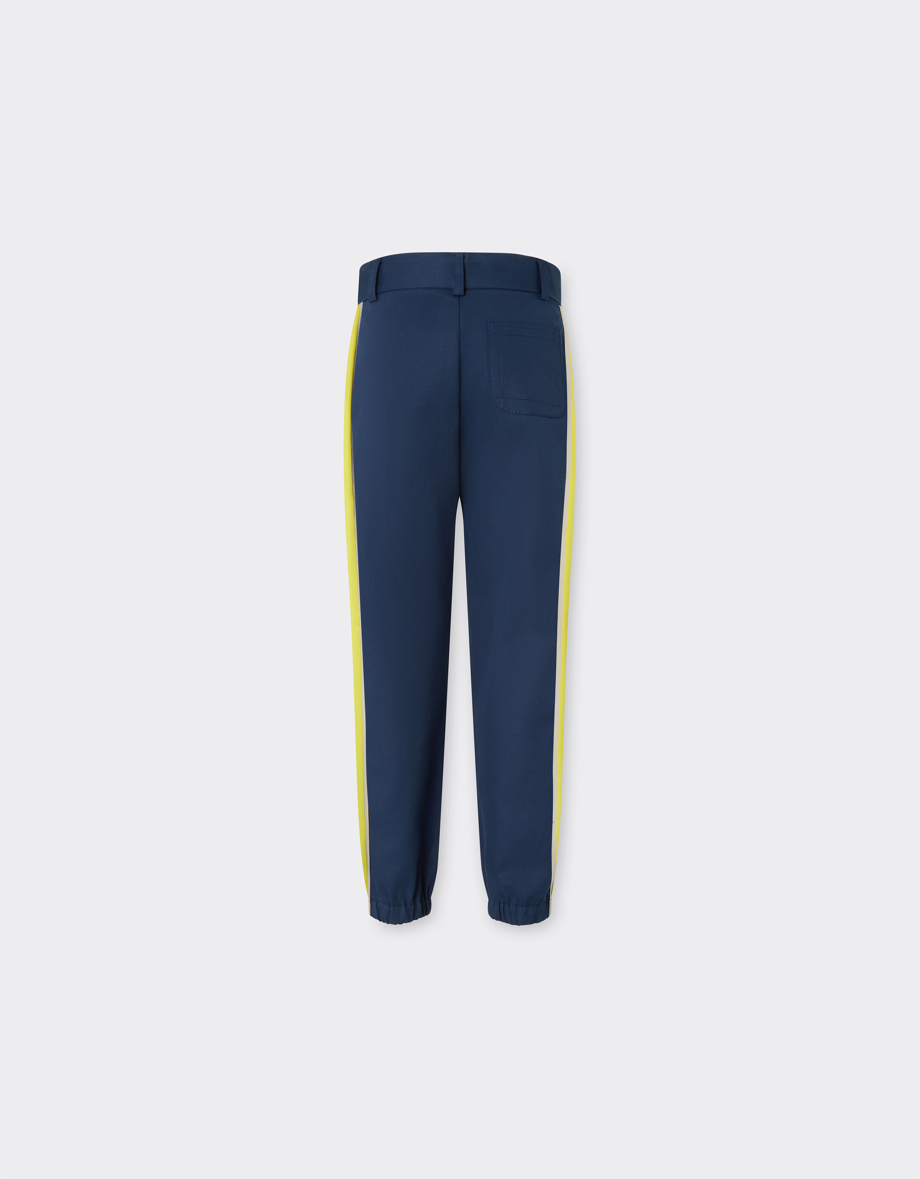 Ferrari Pantalón de gabardina de algodón Navy 22335fK