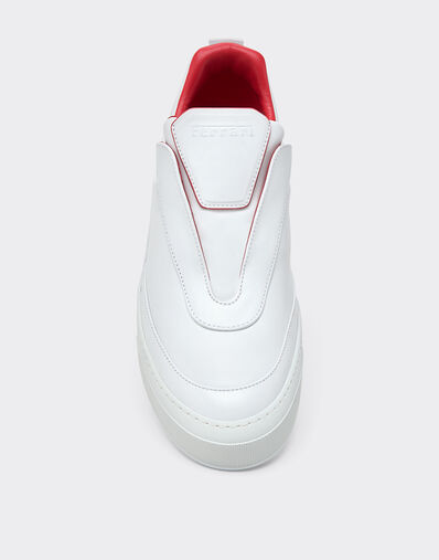 Ferrari Nappa leather trainers with embossed logo Bianco Ottico CSMSN0001XL00004f