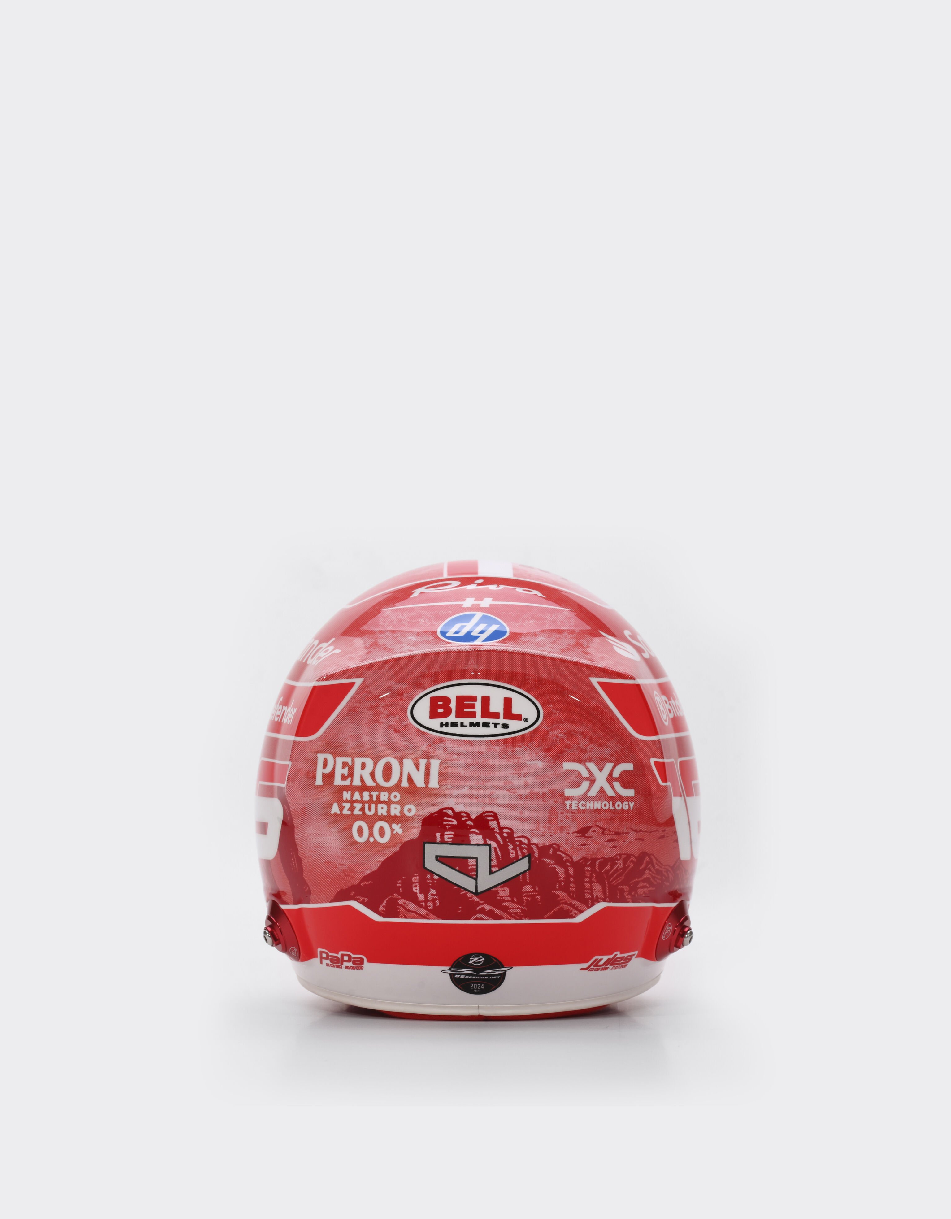 Ferrari Charles Leclerc Las Vegas 2024 Special Edition mini helmet in 1:2 scale MULTICOLOUR F1611f