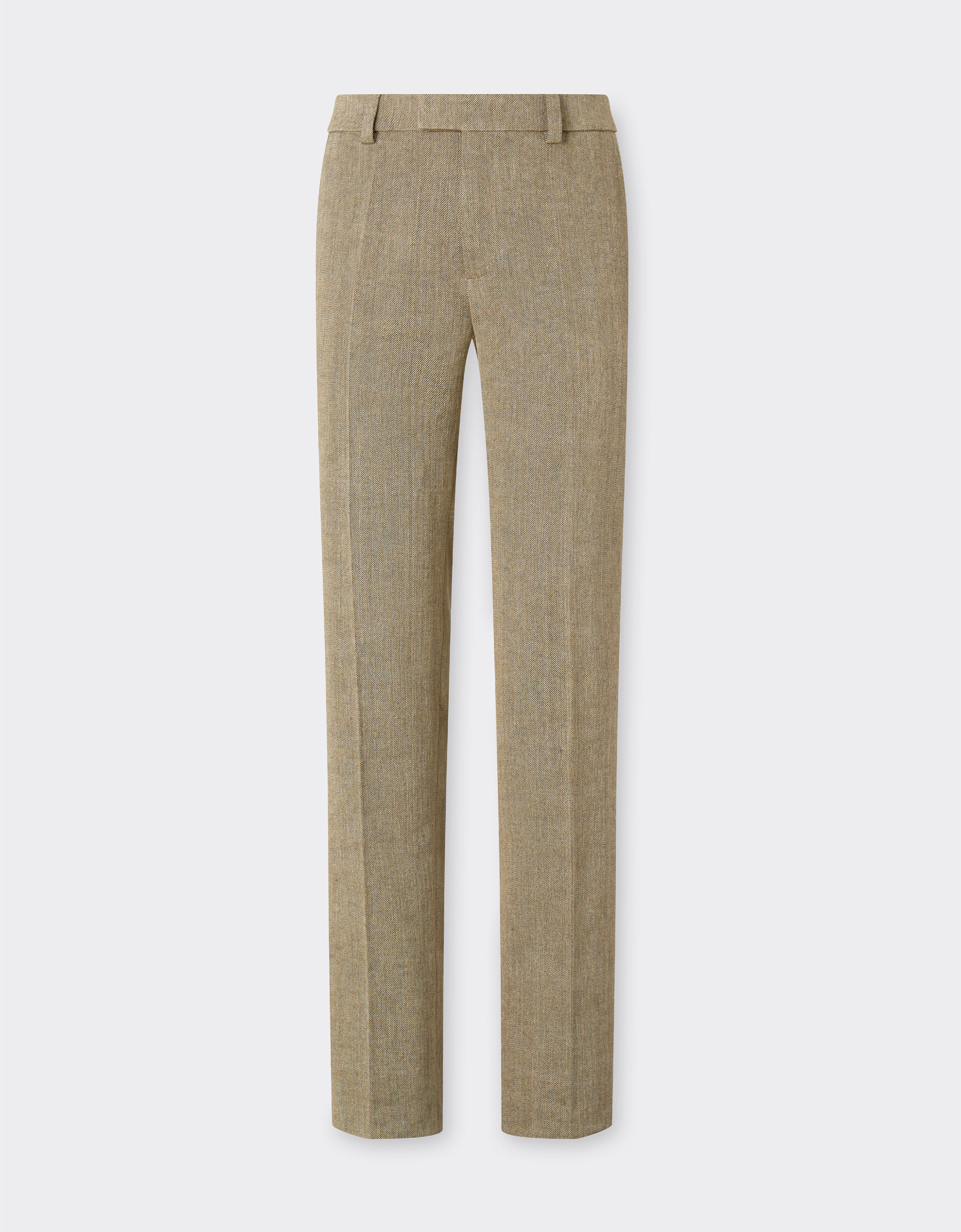 Chino trousers in faded twill Ferrari Chino trousers in faded twill Khaki Green 50048f