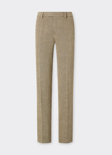 Chino trousers in faded twill Ferrari Chino trousers in faded twill Khaki Green 50048f